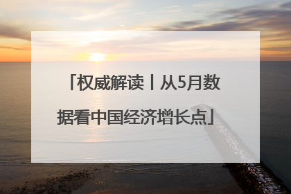 权威解读丨从5月数据看中国经济增长点