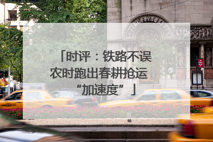 时评：铁路不误农时跑出春耕抢运“加速度”