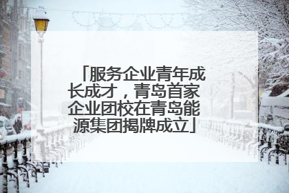 服务企业青年成长成才，青岛首家企业团校在青岛能源集团揭牌成立