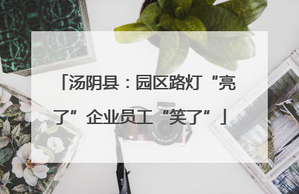 汤阴县：园区路灯“亮了”企业员工“笑了”