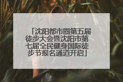 沈阳都市圈第五届徒步大会暨沈阳市第七届全民健身国际徒步节报名通道开启