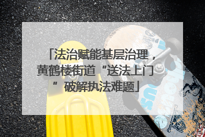 法治赋能基层治理，黄鹤楼街道“送法上门”破解执法难题