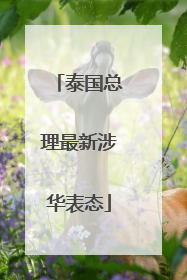 泰国总理最新涉华表态
