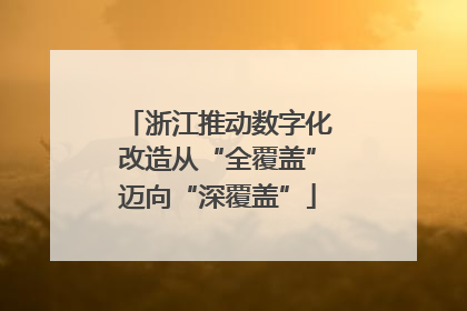 浙江推动数字化改造从“全覆盖”迈向“深覆盖”
