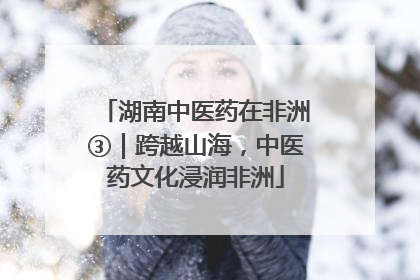 湖南中医药在非洲③｜跨越山海，中医药文化浸润非洲
