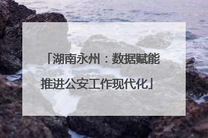 湖南永州：数据赋能推进公安工作现代化