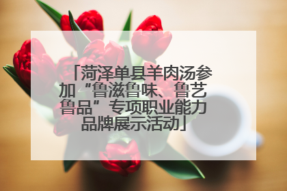 菏泽单县羊肉汤参加“鲁滋鲁味、鲁艺鲁品”专项职业能力品牌展示活动