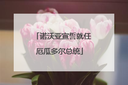 诺沃亚宣誓就任厄瓜多尔总统