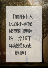 襄阳市人民路小学探秘襄阳博物馆：穿越千年触摸历史脉搏