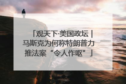 观天下·美国政坛｜马斯克为何称特朗普力推法案“令人作呕”