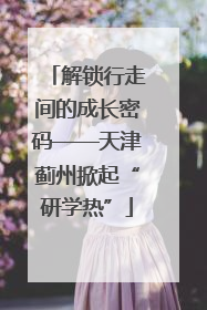解锁行走间的成长密码——天津蓟州掀起“研学热”