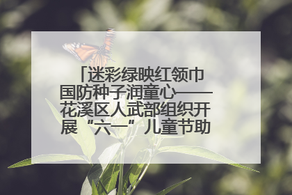 迷彩绿映红领巾 国防种子润童心——花溪区人武部组织开展“六一”儿童节助学兴教活动