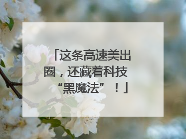 这条高速美出圈，还藏着科技“黑魔法”！