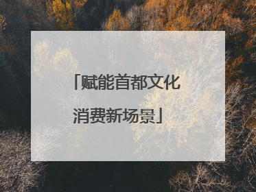 赋能首都文化消费新场景