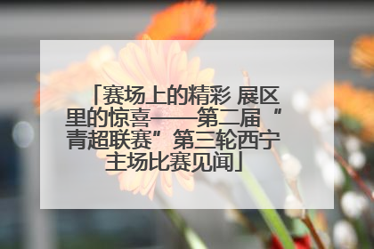 赛场上的精彩 展区里的惊喜——第二届“青超联赛”第三轮西宁主场比赛见闻