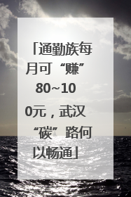 通勤族每月可“赚”80~100元，武汉“碳”路何以畅通