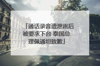 通话录音遭泄露后被要求下台 泰国总理佩通坦致歉