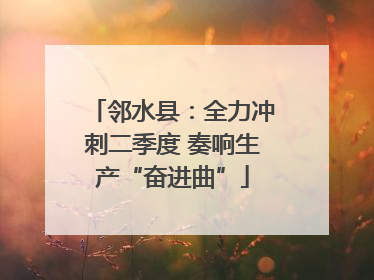邻水县：全力冲刺二季度 奏响生产“奋进曲”