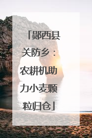 郧西县关防乡：农耕机助力小麦颗粒归仓