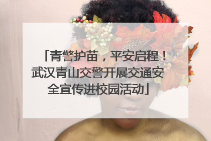 青警护苗，平安启程！武汉青山交警开展交通安全宣传进校园活动
