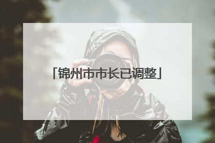 锦州市市长已调整