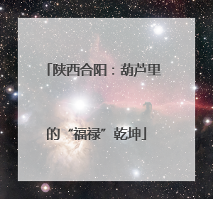 陕西合阳：葫芦里的“福禄”乾坤