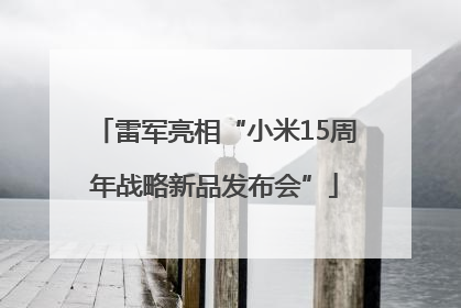 雷军亮相“小米15周年战略新品发布会”