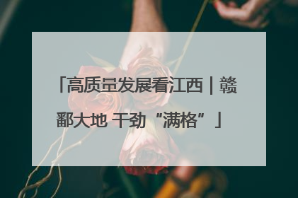 高质量发展看江西｜赣鄱大地 干劲“满格”