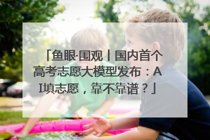 鱼眼·围观丨国内首个高考志愿大模型发布：AI填志愿，靠不靠谱？
