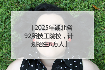 2025年湖北省92所技工院校，计划招生6万人