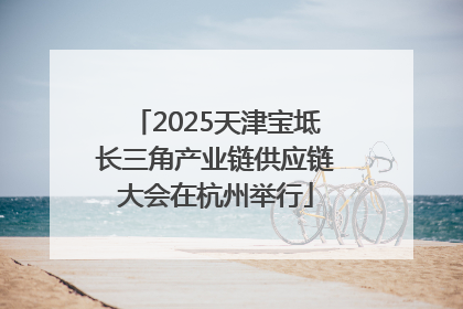 2025天津宝坻长三角产业链供应链大会在杭州举行