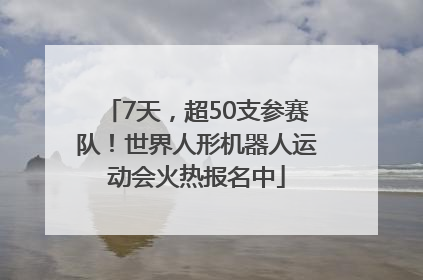 7天，超50支参赛队！世界人形机器人运动会火热报名中
