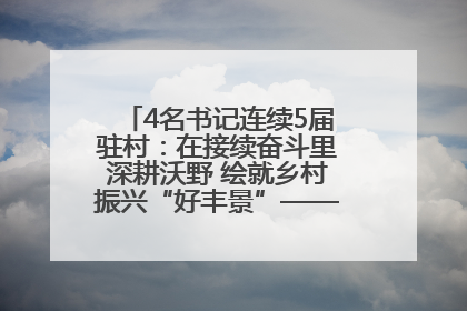 4名书记连续5届驻村：在接续奋斗里深耕沃野 绘就乡村振兴“好丰景”——浦发银行南京分行助力脱贫攻坚、帮促乡村振兴记事（二）